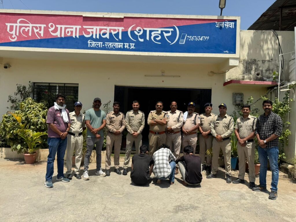 रतलाम पुलिस की कार्रवाई: 15.30 ग्राम एमडी ड्रग्स के साथ 3 आरोपी गिरफ्तार